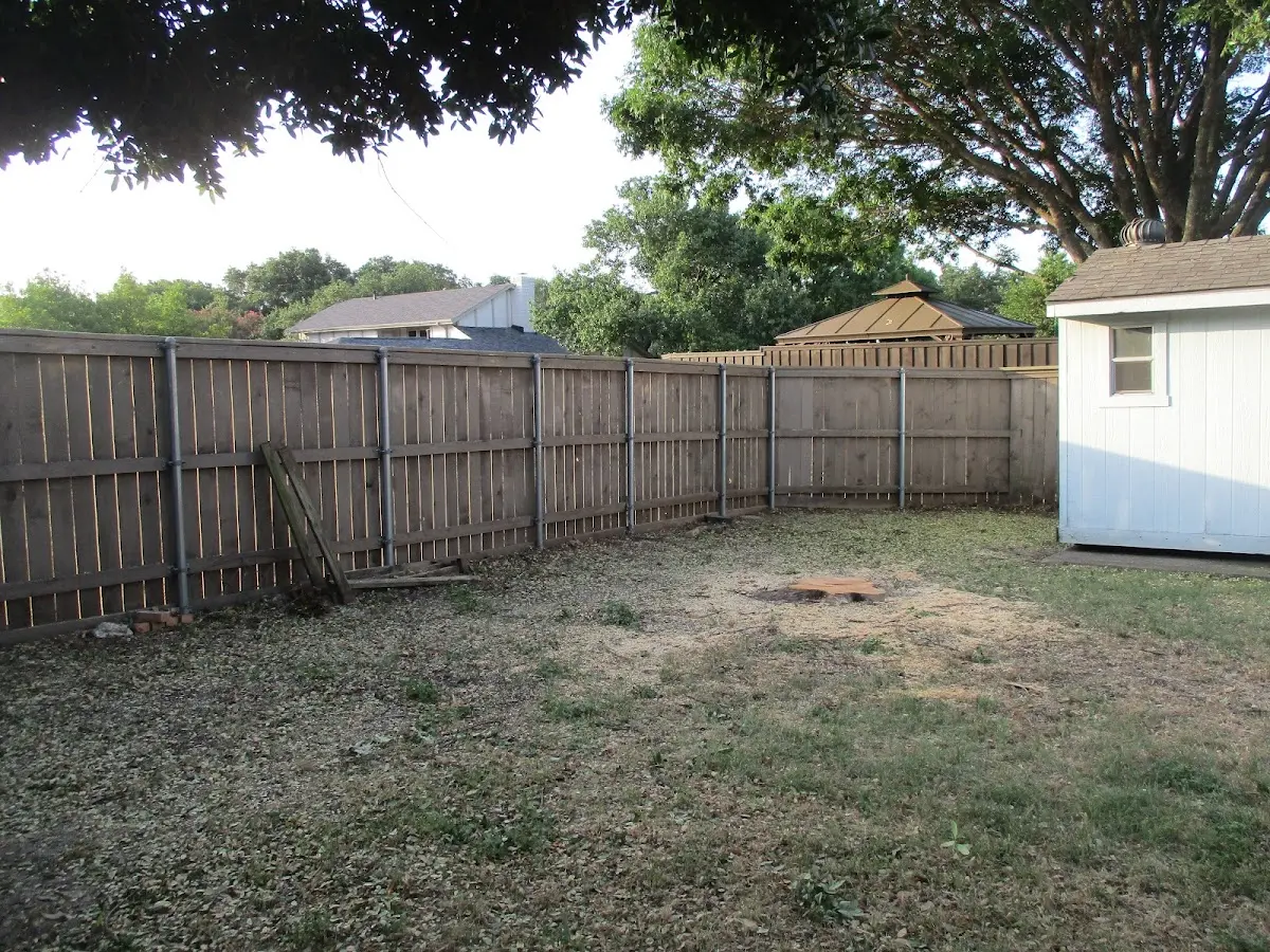 Cleared yard after professional tree removal in Tresckow